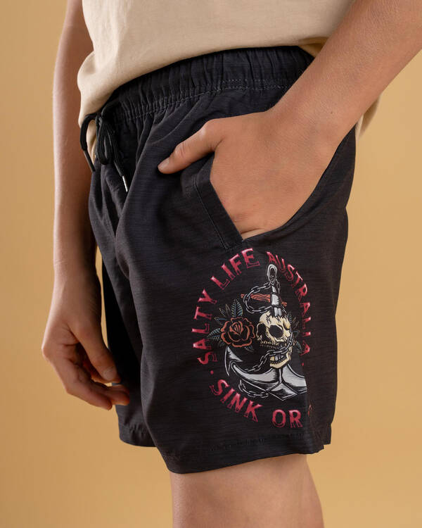 Sink Or Swim Elastic Waist Shorts