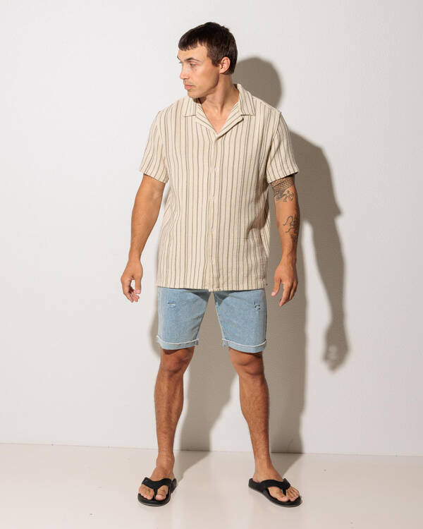 Vacancy Stripe Short Sleeve Shirt