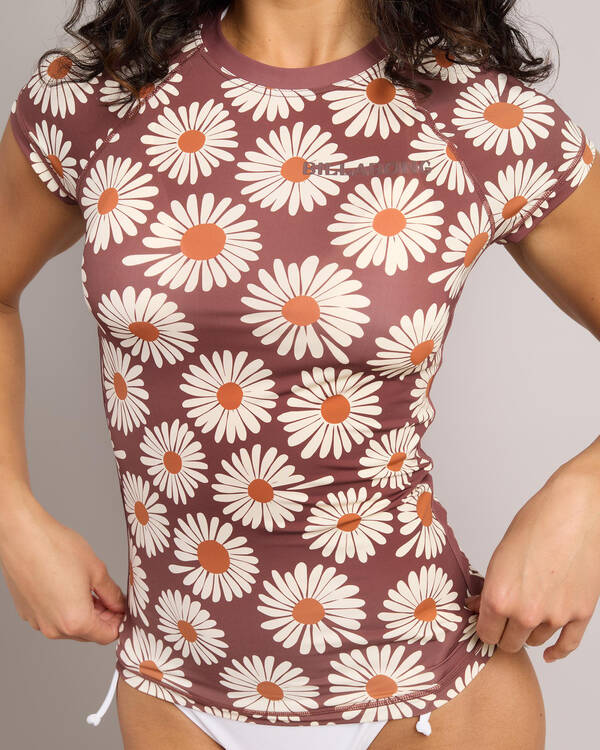 Fresh Daze Wahine Cap Sleeve Rash Vest