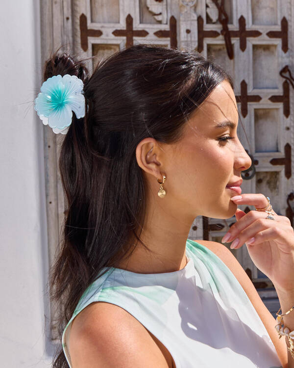 Hibiscus Flower Hair Claw Clip