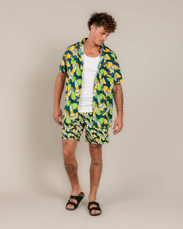 Fiesta Navy Short Sleeve Shirt