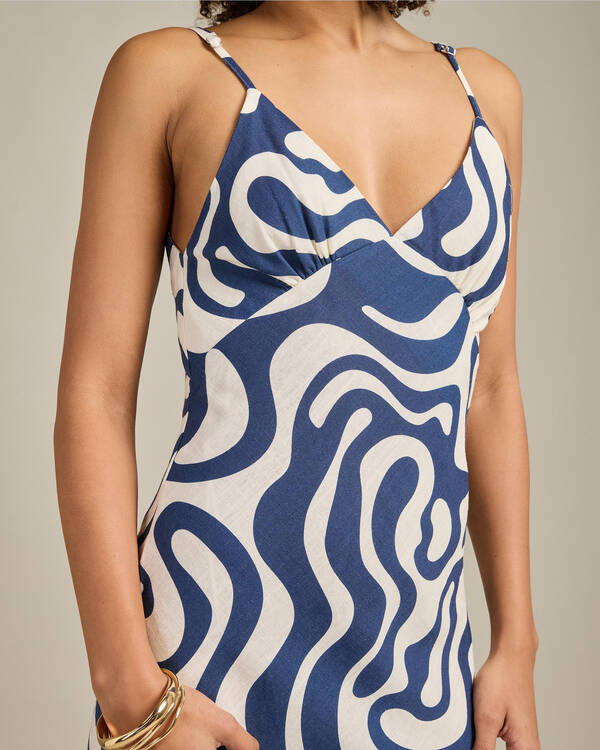 Waverly Bias Cut Midi Dress