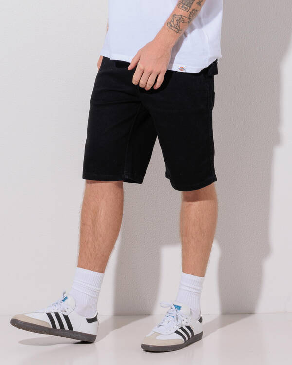 Relaxed Denim Utility Shorts