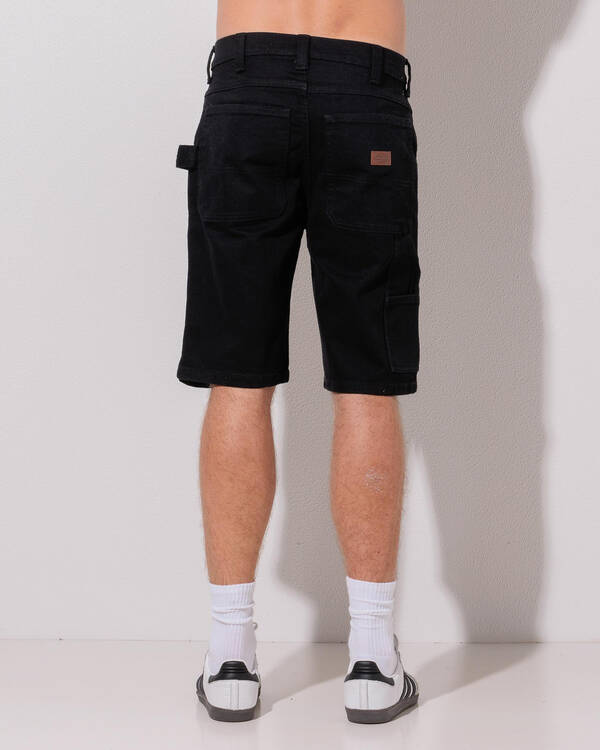 Relaxed Denim Utility Shorts