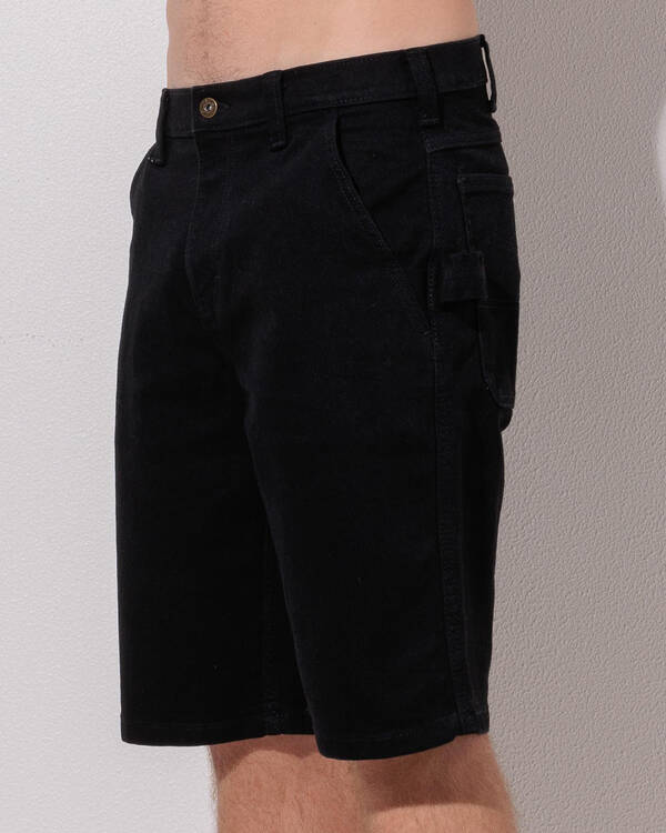 Relaxed Denim Utility Shorts