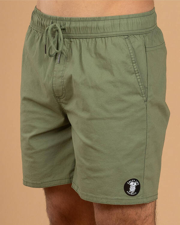 Glint Elastic Waist Shorts