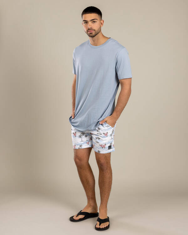 Floretta Elastic Waist Board Shorts