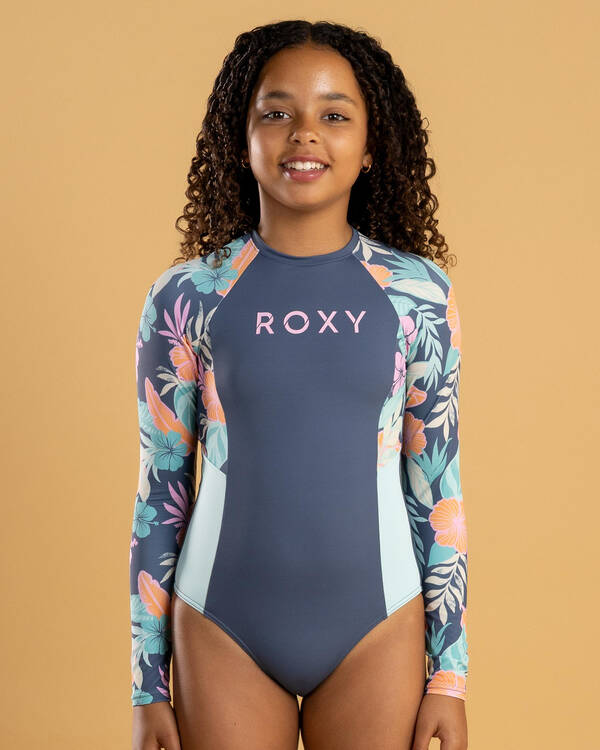 Active Floral Long Sleeve Surfsuit