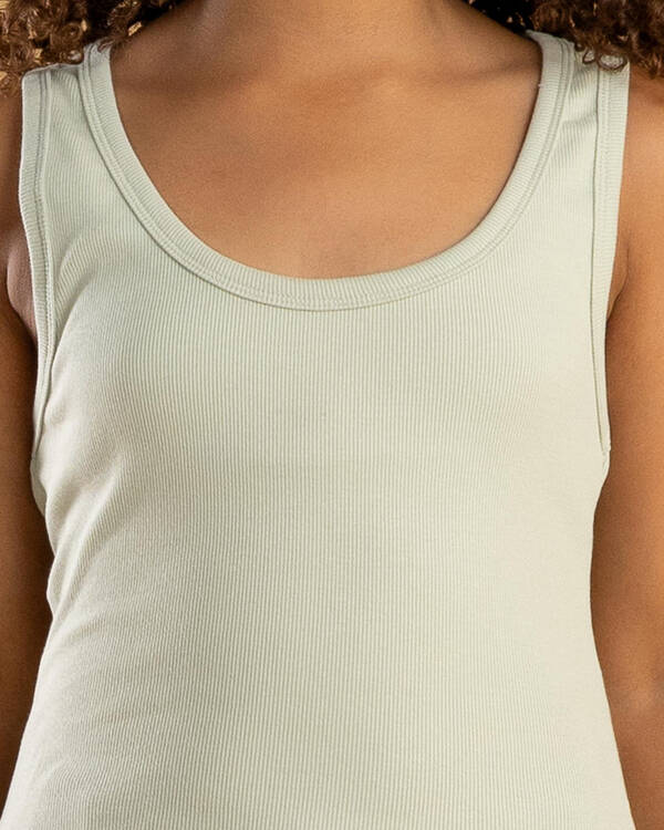 Basic Myla Rib Scoop Tank Top