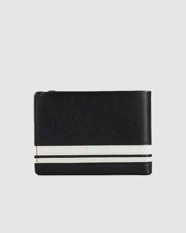 White Lines Leather Wallet