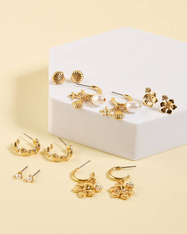 Lilah Hibiscus Earring Pack