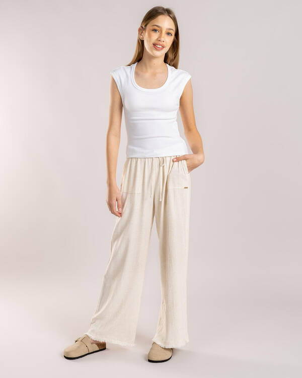 Basic Rib Scoop Neck Tee