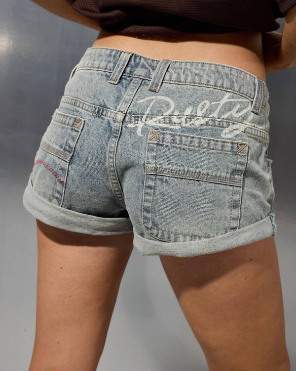 Norty Pheonix Low Rise Denim Mini Shorts