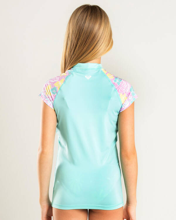 Hibiscus Cap Sleeve Rash Vest