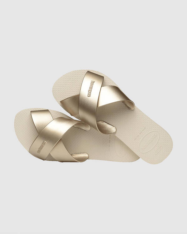 Aqua Metallic Sandals