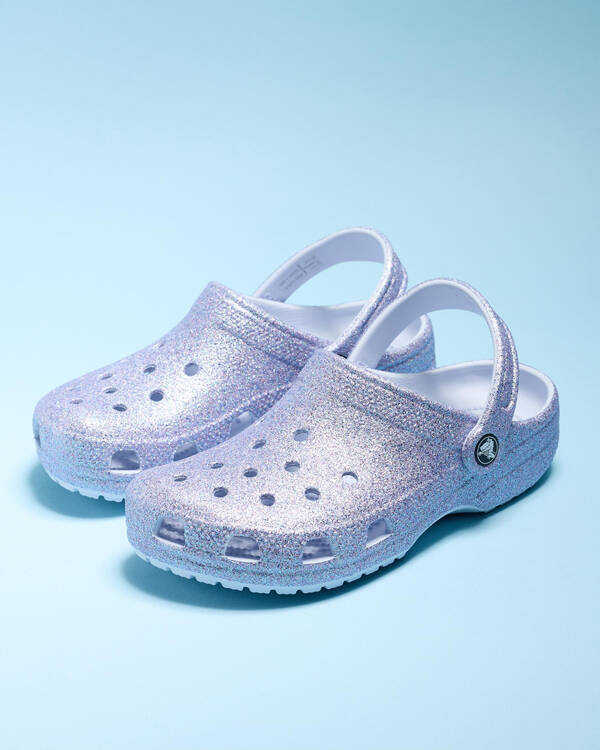 Kids Glitter Clogs