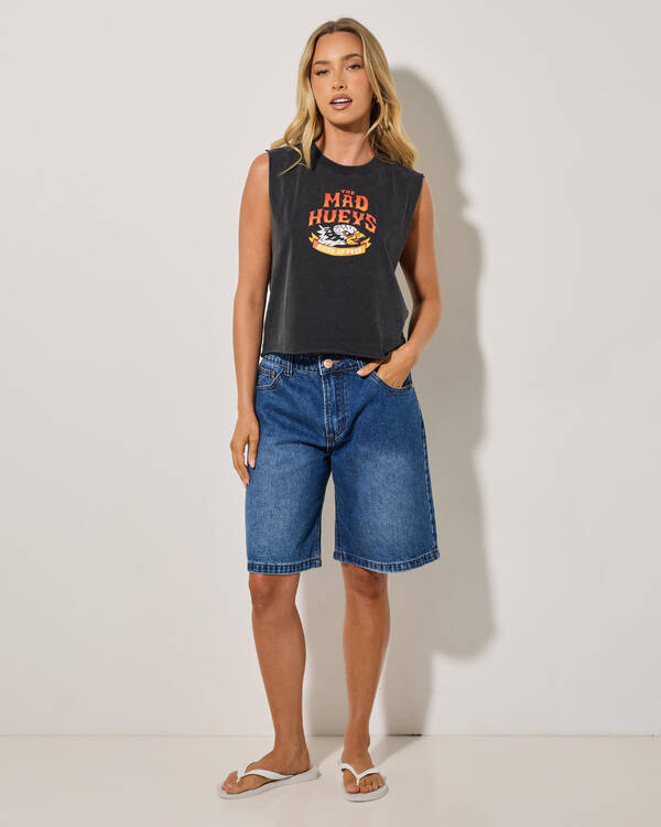 Birds Of Prey Crop Muscle Tank Top