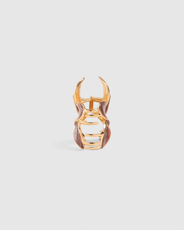 Frangipani Pearl Hair Claw Clip