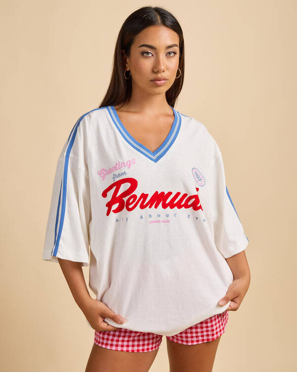 Bermuda Oversized V-Neck T-Shirt