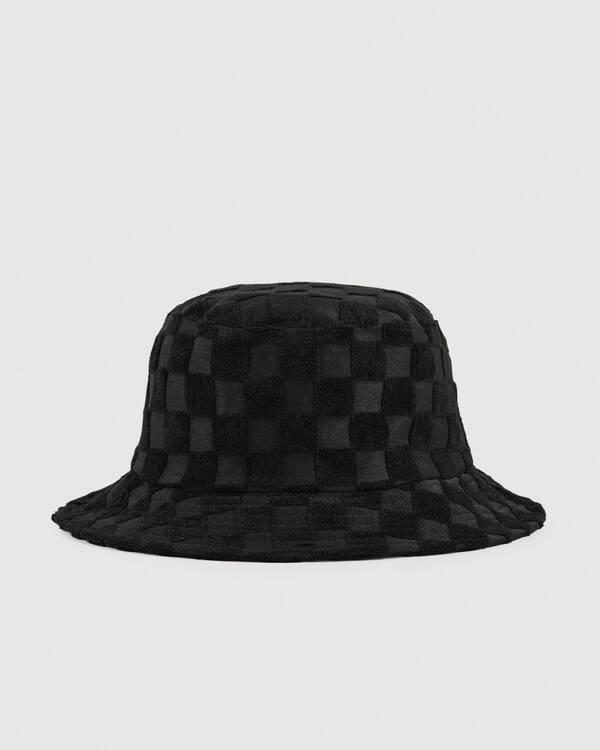 Tonal Check Bucket Hat