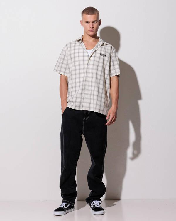 Touch The Sky Check Cropped Short Sleeve Shirt