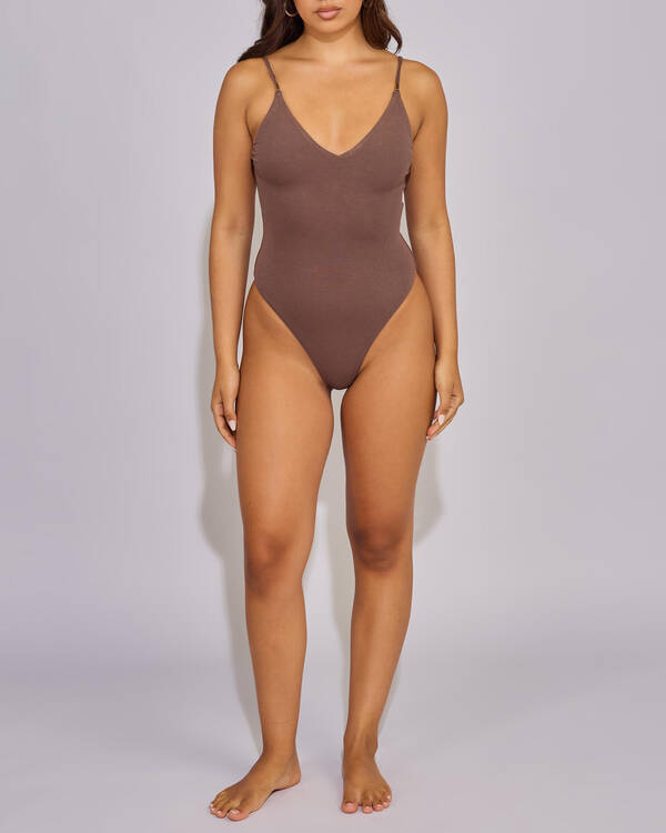 Basic V Neck Bodysuit
