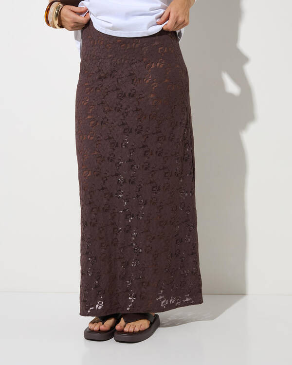 Meli French Lace Maxi Skirt