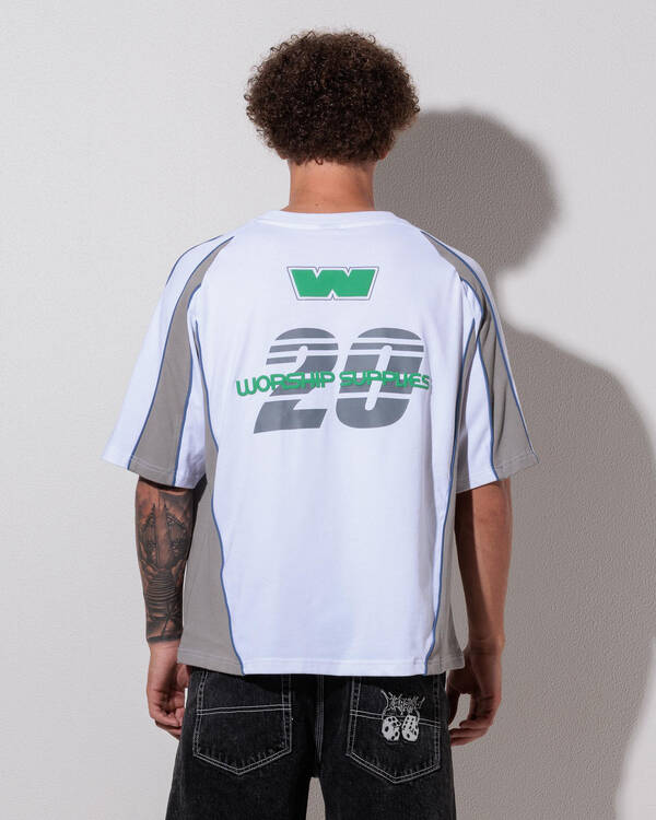 Grand Prix Panel Oversized Raglan T-Shirt