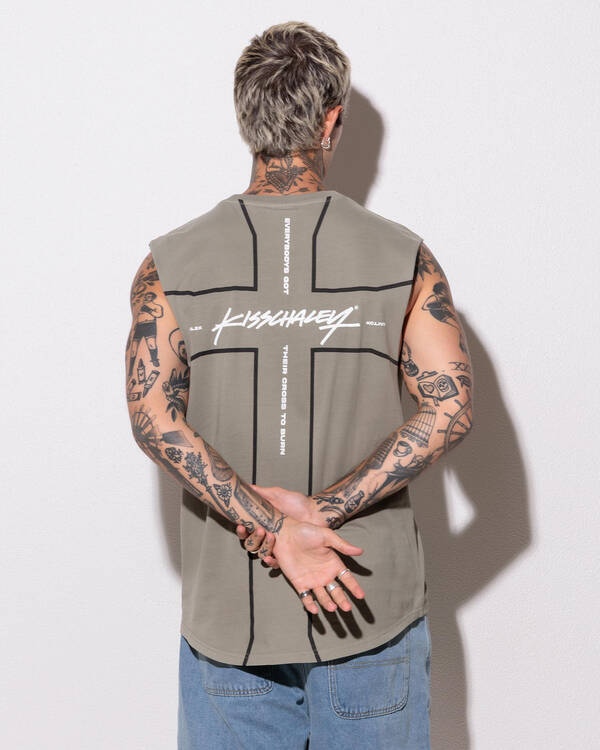 Playback Dual Curved Muscle Tank