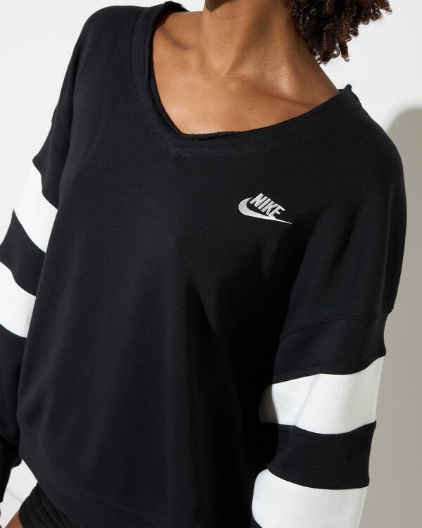 Club Fleece V-Neck Crew Sweatshirt