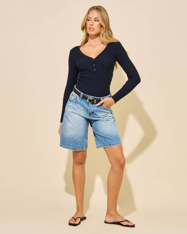 Preston Knit Henley Top