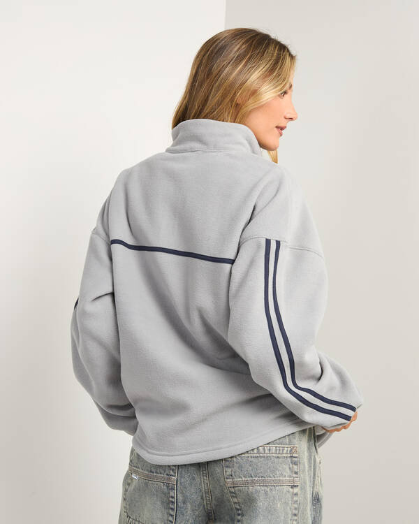 Bind Me Up Contrast Polar Fleece Sweatshirt