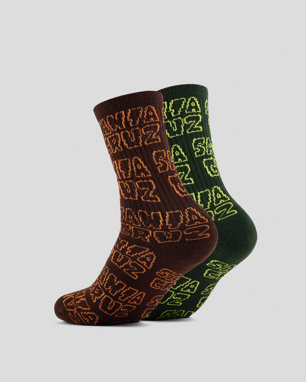 Multi Cruz Stack Repeat Crew Socks