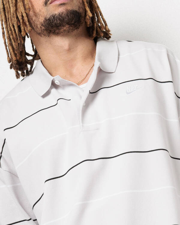 Club Stripe Oversized Polo Shirt