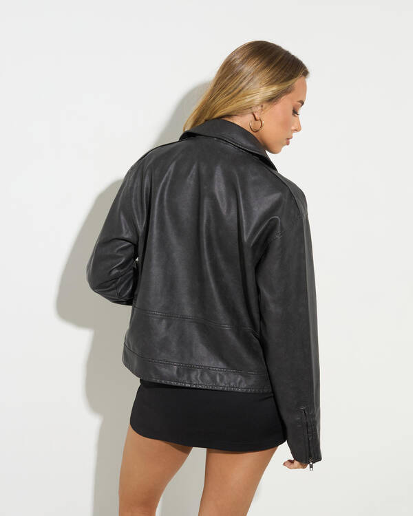 Bowie Faux Leather Jacket