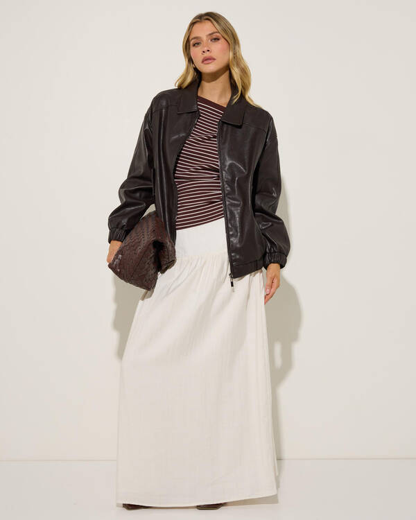 Hudson Faux Leather Jacket