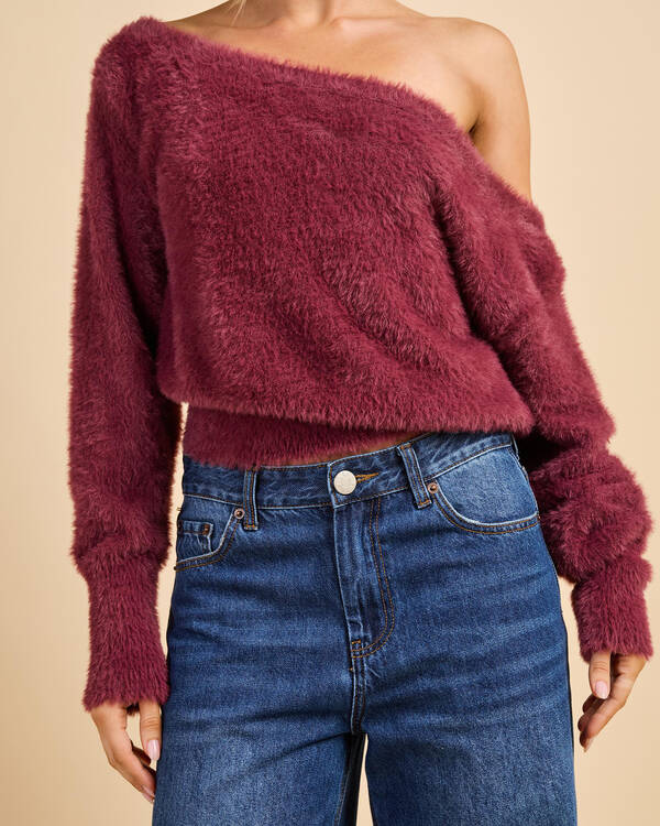 Adia Off Shoulder Knit Jumper