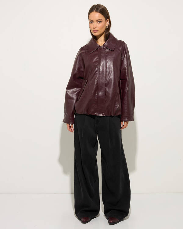 Aero Faux Leather Jacket