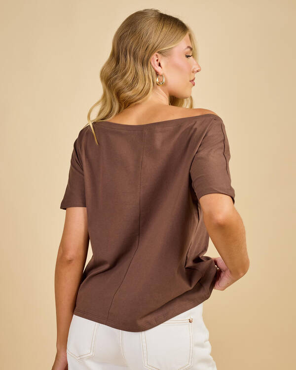 Raven Off Shoulder T-Shirt