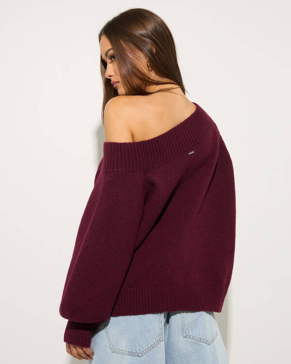 Megi Off Shoulder Knit Jumper