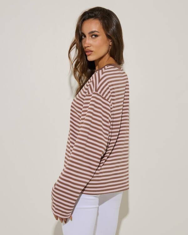 Janet Stripe Long Sleeve Top
