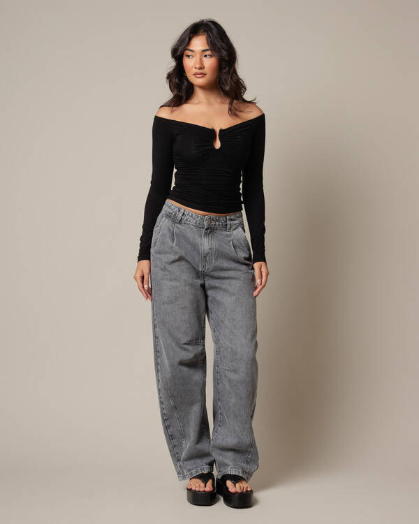 Sade Off Shoulder Long Sleeve Top