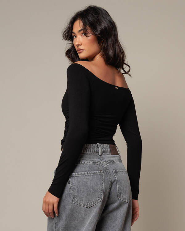 Sade Off Shoulder Long Sleeve Top
