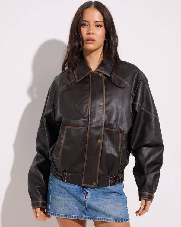 Valley Faux Leather Jacket