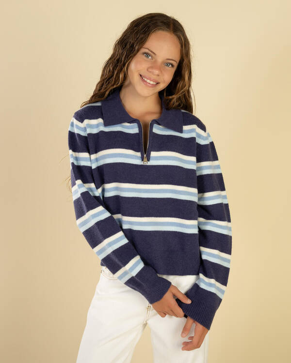 Girls Cadillac Zip Knit Jumper