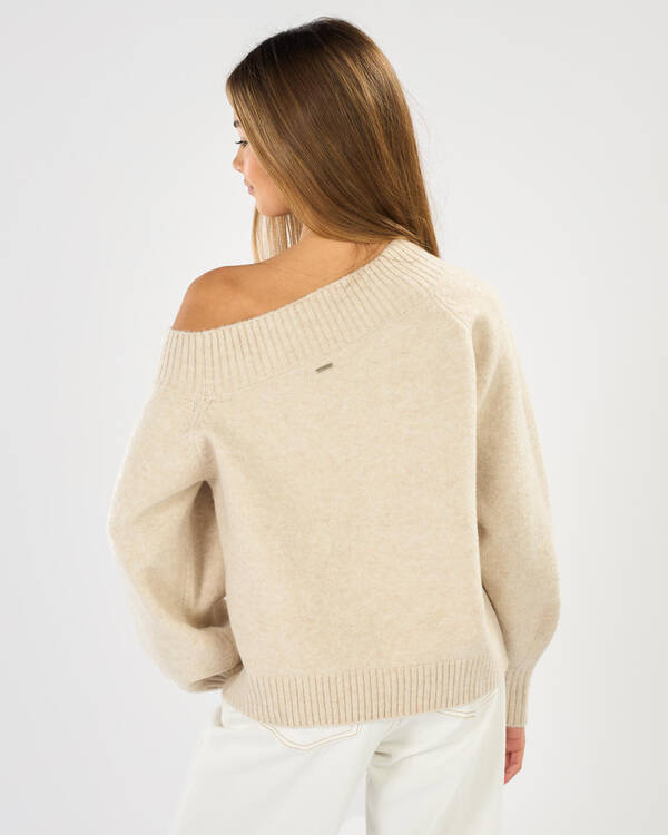 Girls Megi Off Shoulder Knit Jumper