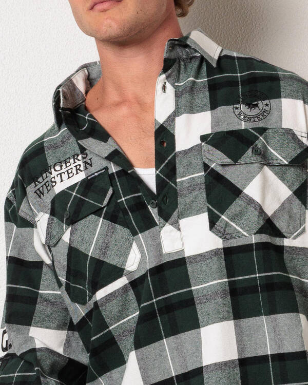 Kingswood Half Button Flannel Shirt