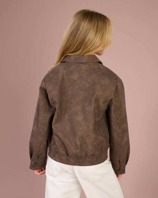 Brando Faux Leather Jacket