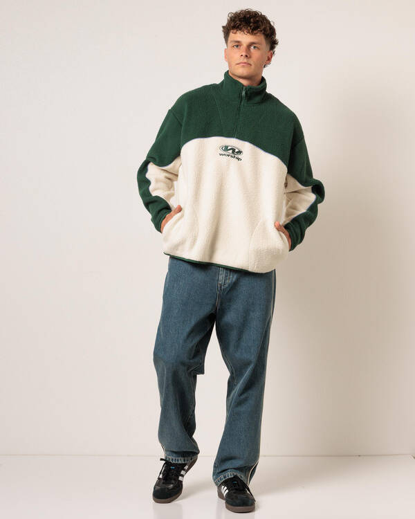 Sonic 1/4 Zip Sherpa Fleece Sweatshirt