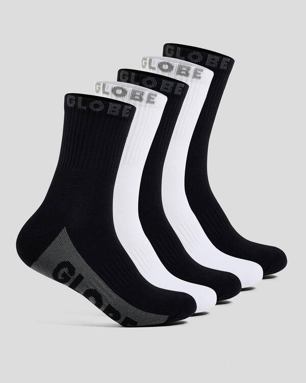 Black and White Crew Socks